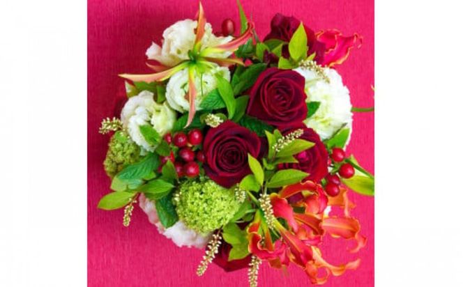 アレンジメント Sサイズ_レッド系 142069_BN012VC04