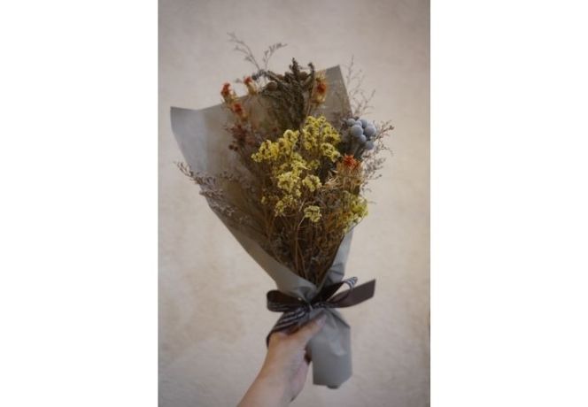 ドライフラワーブーケ 季節のドライフラワーおまかせセット ｜ 乾燥花 ブーケ お任せ 癒し インテリア ナチュラルギフト 花 花束