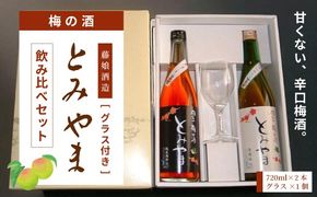 四万十 「梅の酒とみやま」 飲み比べ セット 辛口 おいしい アルコール分 14度 梅酒 青梅 清酒 純米酒 日本酒 お酒 酒 誕生日 お祝い 父の日 母の日 敬老の日 贈り物 プレゼント ギフト 高知 高知県 四万十 四万十市 しまんと 25-476