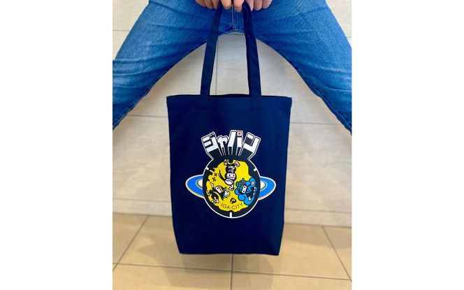 伊賀市 マンホール トートバッグ  ネイビー 【jnud0003】