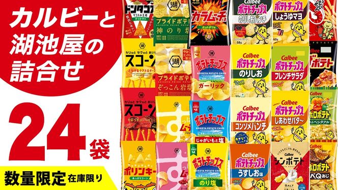 カルビー 湖池屋 人気 24種 詰め合わせ お楽しみ スナック菓子 セット