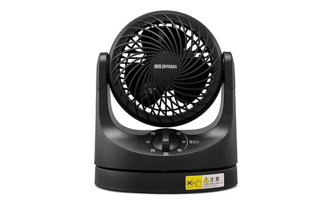 扇風機 卓上扇 マカロンmini TAF-MKM10-B 送風 ブラック アイリスオーヤマ 