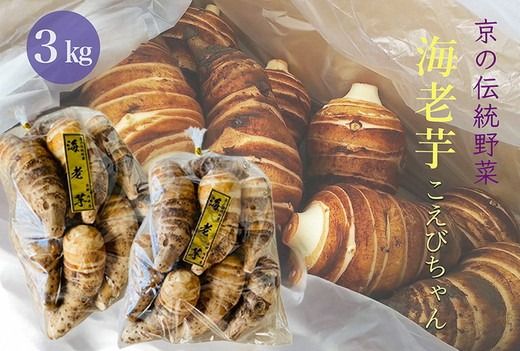 京の伝統野菜 海老芋 3kg こえびちゃん＜京都・亀岡 ほまれfarm＞ ｜ えび芋 京野菜 いも 芋 高級 やわらかい 煮物 おせち 正月 京料理 高級里芋 訳あり 小さいサイズ ※2025年11月上旬～2026年2月下旬頃に順次発送予定