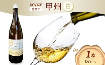 白ワイン NOVICEノヴィス 甲州 1800ml×1本 フルボトル 日川中央葡萄酒 山梨県 笛吹市 177-7-15