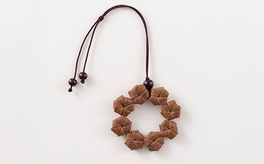 FYN6-435 山形県 西川町 大井沢産 山ぶどうのチャーム 「リング」 国産 山葡萄 つる 手作り ハンドメイド 伝統工芸品 民芸品 キーホルダー 贈答 贈り物 ご自分用 自宅用