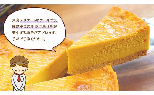 パンプキン チーズケーキ 6号 × 1個 ホールケーキ 冷蔵 スイーツ デザート お菓子 洋菓子 ケーキ 焼き菓子 かぼちゃ 南瓜 チーズ しっとり 老舗 洋菓子店 ハロウィン [AF003us]