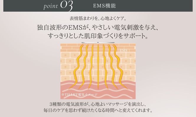 自宅で手軽にフェイス＆スカルプケア【TILLET W-GEAR Gold Black】 141305_HE001VC03