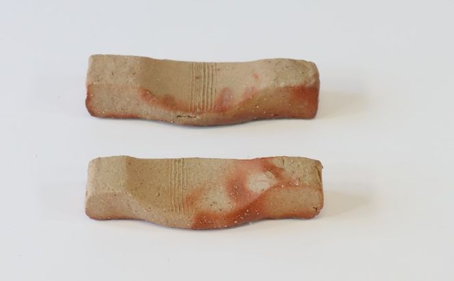 【東児の花窯】備前焼　めだか鉢　ベージュ　緋襷（ひだすき） 民芸品 工芸品 インテリア 