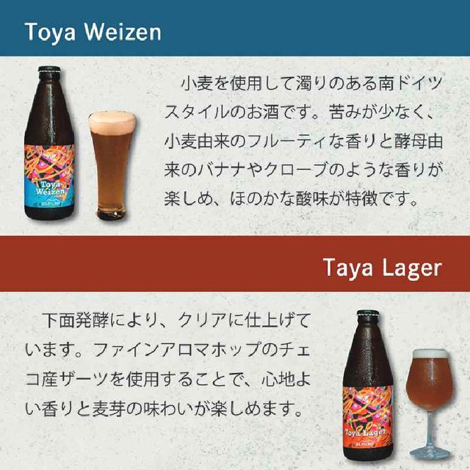 Lake Toya Beer クラフトビール 定番4種4本セット(紙コースター2枚付) 2カ月連続お届け お酒 瓶ビール アルコール 晩酌 バーベキュー BBQ 家飲み 宅飲み 飲み比べ 