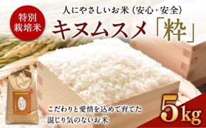 ＜令和6年度 特別栽培米「粋」キヌムスメ 5kg＞※入金確認後、翌月末迄に順次出荷します。【c860_kh_x4】