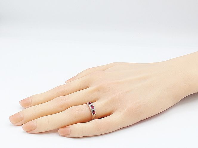 ルビー リング 0.5ct Pt900 (12527) 指輪 リング ルビー プラチナ ダイヤモンド ジュエリー アクセサリー 山梨県 甲斐市 BR-74