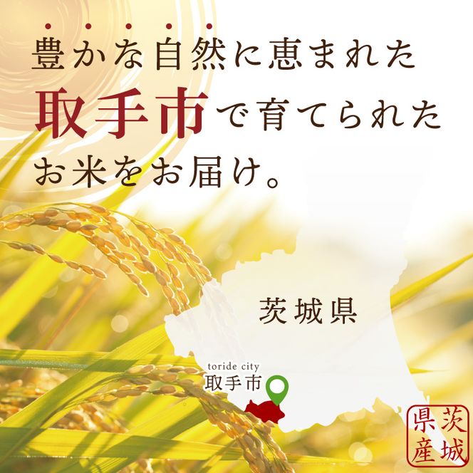R8年産取手市産あきたこまち 無洗米10kg（5kg×2袋）|お米 米 白米 茨城県 取手市（BS014-R8）