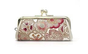 【文庫屋大関】印鑑ケース 春らんまん〈茜〉【皮革工芸品】 革製品 工芸品 民芸品 牛革 小物入れ お祝い ギフト プレゼント 墨田区 東京都