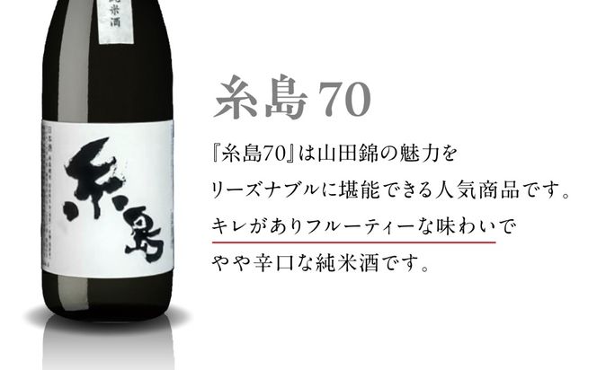 【全12回定期便】【蔵屋・白糸酒造コラボ】 蔵屋SPECIAL / 糸島70 純米酒 飲み比べセット 720ml×2本   糸島市 / 蔵屋[AUA040]