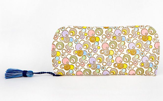 【文庫屋大関】メガネケース　ポッピンソーダ【皮革工芸品】 ファッション小物 民芸品 