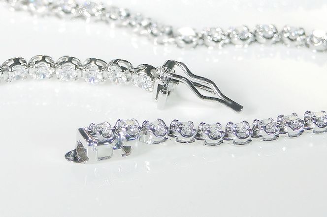 pt900 豪華【5.0ct】全周 ダイヤモンド テニスネックレス CSN00115 SWAV061