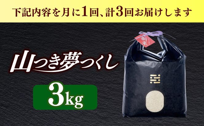【全3回定期便】 農薬 を使わずに育てた 山つき   夢つくし 3kg【築上町】 / itoshimacco / 株式会社やました[ABEX010]