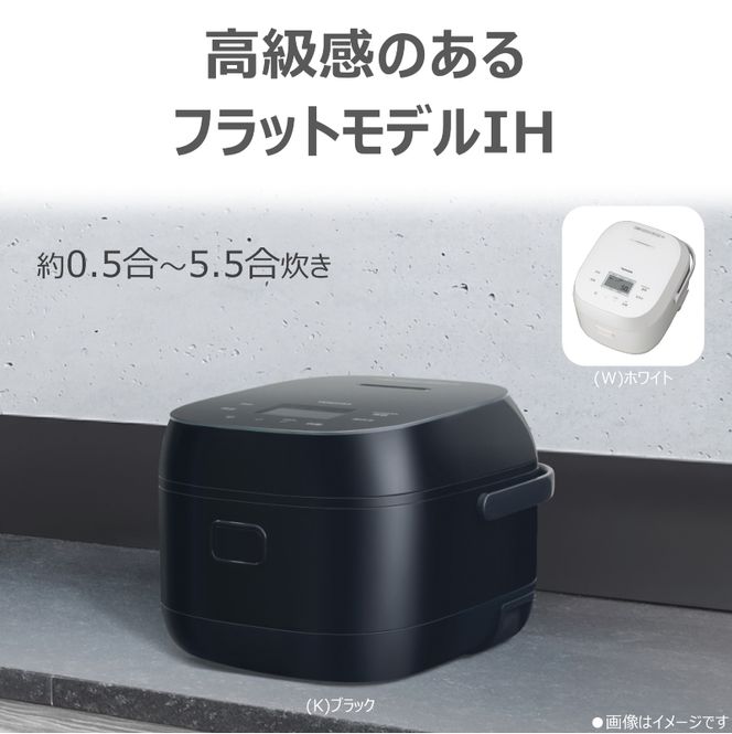 東芝 炊飯器 IH 本かまど炊き　5.5合 ブラック RC-10BHA(K) 【kw0240-0575-1】