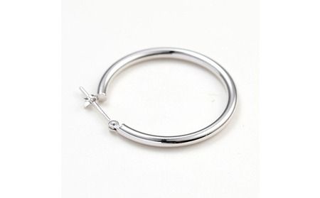 プラチナ900 　フープピアス　2×25　120341 SWAE025