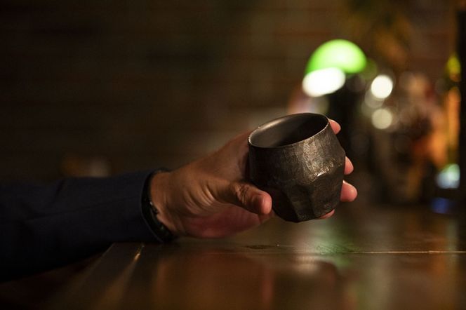 169-48-006　“ hikiZAN ”Premium Titanium Whisky Glass 2nd model【 ウイスキーグラス 茨城県 日立市 】