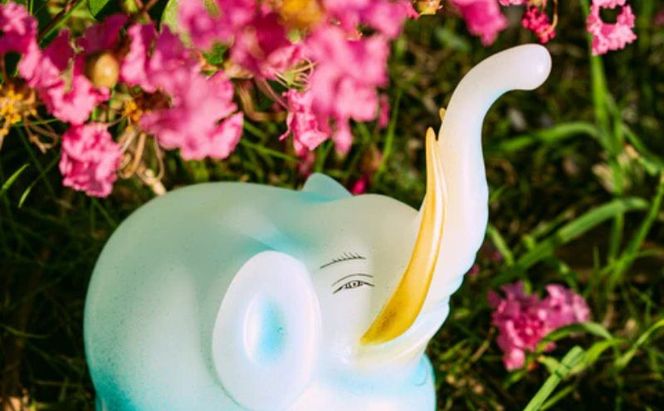 若冲の象 / standard / CHUKU JAPONISM 置物 オブジェ 飾り インテリア 象 手作り 手作業 日本製 プレゼント ソフビフィギュア ケンエレファント　墨田区 東京