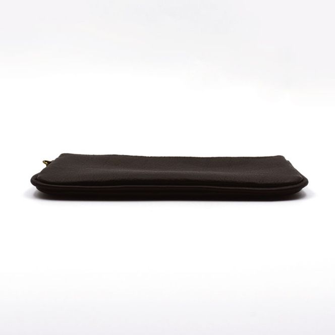 益子の革工房maharoのファスナーお札ケース　ダークブラウン｜栃木県 益子町 ふるさと納税 ファスナーお札ケース 牛革 手作り（AX138-2）