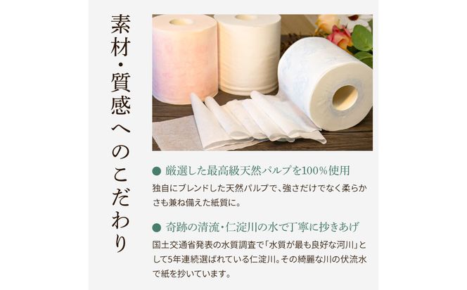 トイレットペーパー シングル ピュアパルプ 無香料 ハヤシの花シングル 30ロール入り 天然パルプ100% 柄 トイレットペーパー 花柄 すかし模様 まとめ買い トイレペーパー【ハヤシ商事株式会社】 [BQAD001]