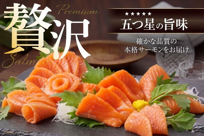 FIVE STAR ブランド 訳あり トラウト サーモン スライス 総重量 600g 200g×3p [カネダイ 宮城県 気仙沼市 20566178] 魚 サーモン 魚介類 刺身 小分け 冷凍 鮭 さけ 海鮮 サーモン 切り落とし 生食用 サーモン 真空パック さけ サケ 生食トラウト 丼 海鮮丼 個包装 サーモン
