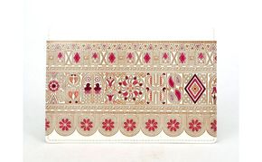 【文庫屋大関】パーソナルホルダー　アポロン＜ピンク＞【皮革工芸品】 民芸品 雑貨 日用品 文房具 革小物 牛革 ファイル ケース 