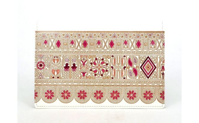 【文庫屋大関】パーソナルホルダー　アポロン＜ピンク＞【皮革工芸品】 民芸品 雑貨 日用品 文房具 革小物 牛革 ファイル ケース 