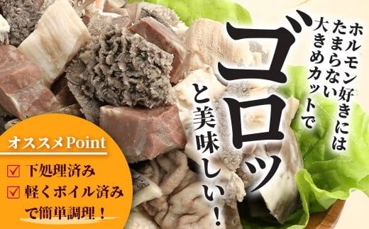 石垣島産 黒毛和牛 新里牛 ホルモンミックス(500g×２) 合計1kg SZ-23