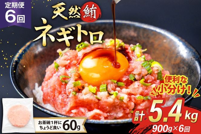 6回 定期便 天然 マグロ ネギトロ まぐろたたき 冷凍 60g 15個 計900g [トライ産業 静岡県 吉田町 22424393] 小分け 個包装 まぐろのたたき 鮪 まぐろ ネギトロ丼 ねぎとろ マグロたたき