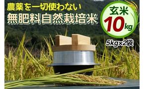 米 令和6年産 自然栽培米 にこまる ＜農薬を一切使わない無肥料栽培＞ 玄米 10kg（5kg×2袋） 《新米 京都丹波産 無農薬米栽培向き 厳選品種》