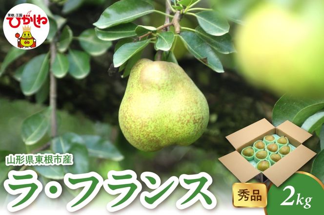 2025年産 ラ・フランス2kg（4-9玉） 秀品 山形県 東根市 hi082-020-2