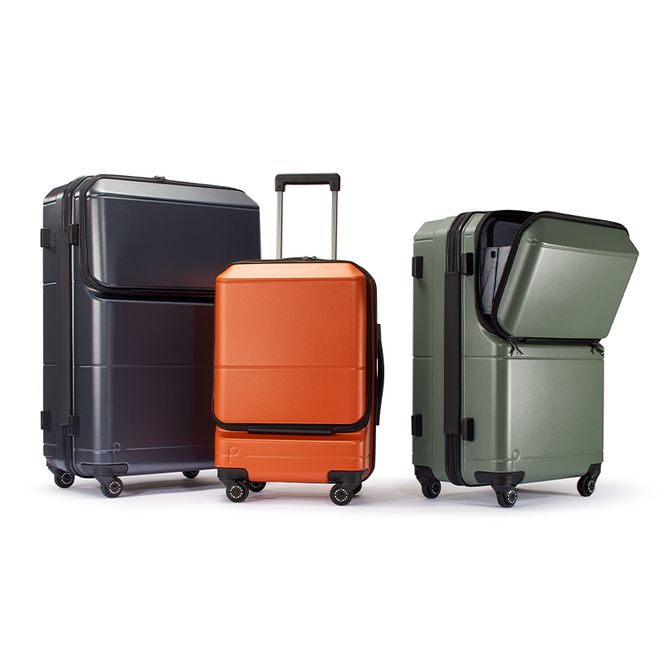 Pocket Liner2 63 TR 01343 (04 オリーブドラブ) スーツケース 国産 日本製 74L キャリー バッグ キャスターストッパー 長期旅行 PROTECA 北海道 赤平市