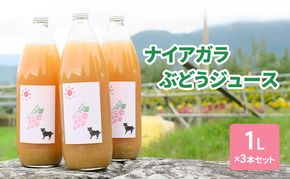 ナイアガラぶどうジュース1L×3本セット フルーツ 長野県