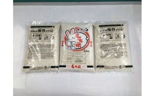 【7年産】滋賀羽二重もち米【1.5kg×3袋】【T036W1】（滋賀県　近江八幡市）