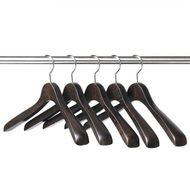 NAKATA HANGER メンズジャケットハンガー SET-15N 5本 スモークブラウン / ハンガー 国産 木製 中田工芸製 ナカタハンガー 紳士服 メンズ スーツ ジャケット シャツ ジャケットハンガー クローゼット 収納