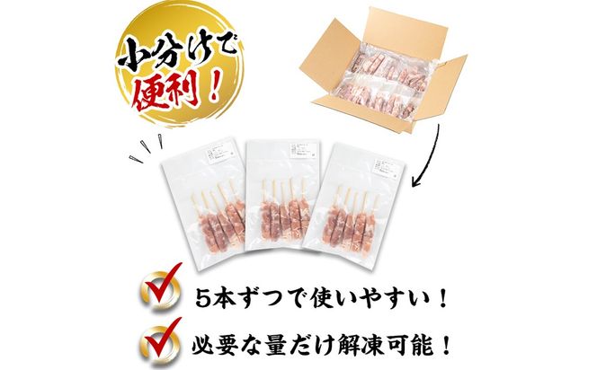 鹿児島県産もも肉串 計40本 a2-122
