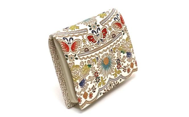 【文庫屋大関】箱まち小銭入れ 茉莉花〈翡翠〉【皮革工芸品】 革製品 工芸品 民芸品 牛革 財布 小銭入れ 小物入れ お祝い ギフト プレゼント 墨田区 東京都