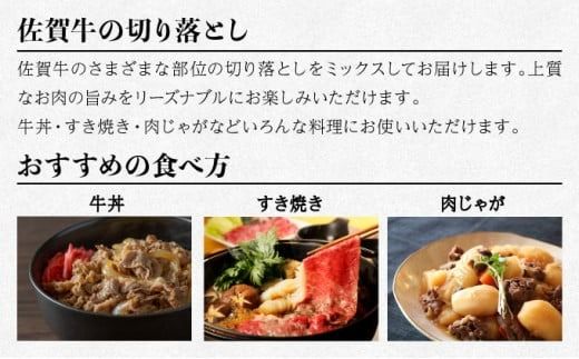 1500g 「佐賀牛」切り落とし【チルド配送】