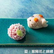 【スイーツ】ずーっと、眺めていたくなりますが、お早目にお召し上がりください。「夢菓子工房ことよ」季節の練り切り菓子 夏篇10個 -[G652] 