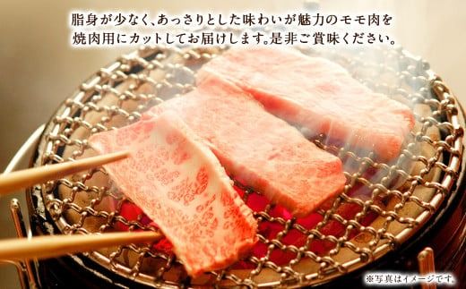 【4ヶ月定期便】＜宮崎牛モモ焼肉 500g（1パック：500g×4回）＞ お申込みの翌月下旬頃に第一回目発送（12月は中旬頃）【c1359_mc_x1】 牛肉 お肉 肉 和牛