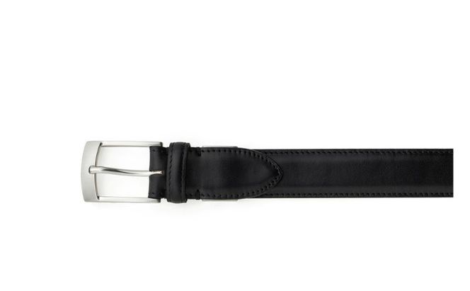 スコッチグレイン監修　オリジナルイタリアンレザーベルト（スムースブラック）　イタリアン ベルト　本革　東京都　墨田区