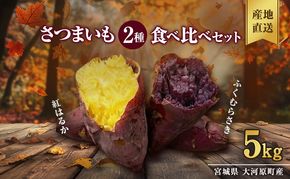 さつまいも 約5kg 2種詰合せ 紅はるか ふくむらさき サツマイモ 宮城県産 甘い 秋 冬 スイーツ 産地直送 宮城県 大河原町