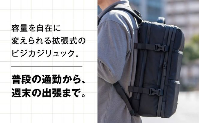 TSUNAGU BAG SQUARE Expandable 拡張リュック（TSB13） 糸島市 / SIMCLEAR シムクリア リュック[AKP004] バックパック リュック A4サイズ 鞄 かばん ビジネス バッグ 大容量