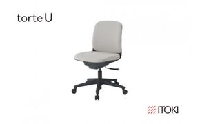 イトーキ『トルテＵ』5本脚 抵抗付ウレタン双輪キャスタータイプ フレーム：ブラック （ KJ-320PVM-T1C3F）【EI028W】