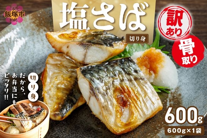 【Z9-023】【訳あり】骨取り 塩さば切り身(600gx1袋)