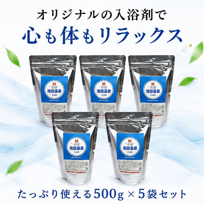 池田温泉入浴剤（500g）5袋セット 