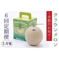 【奇数月6回定期便】クラウンメロン（白等級）1玉入 果物類 メロン青肉 フルーツ 